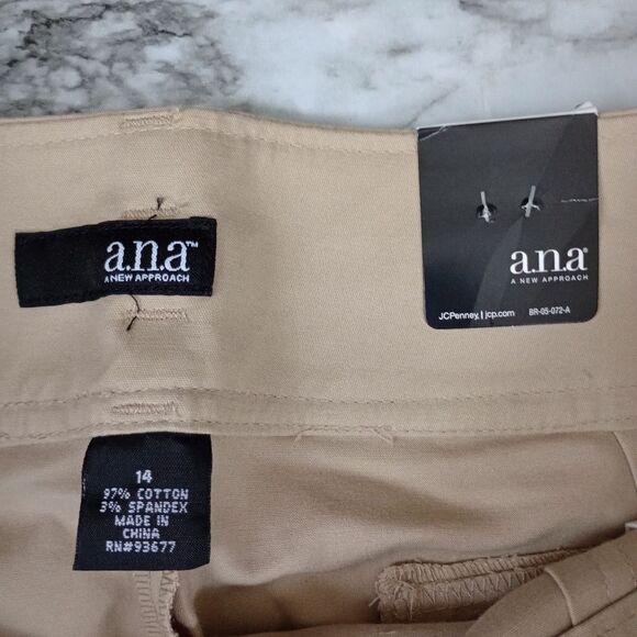 NWT A.N.A Tan Skirt With Pockets Size 14 - Picture 3 of 8